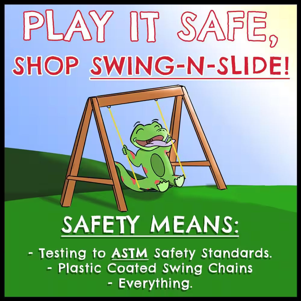 DIY Knightsbridge Wooden Outdoor Playground Set with Slide, Rock Wall, Sandbox, Swing Set, and Playground Equipment