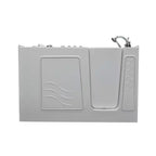 Nova Heated 5 Ft. Walk-In Air and Whirlpool Jetted Tub in White with Chrome Trim