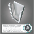 Gelcoat Value Series 52 In. Left Hand Walk-In Whirlpool Bathtub with Outward Opening Door in Linen