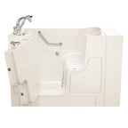 Gelcoat Value Series 52 In. Left Hand Walk-In Whirlpool Bathtub with Outward Opening Door in Linen