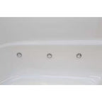 Nova Heated 5 Ft. Walk-In Air and Whirlpool Jetted Tub in White with Chrome Trim