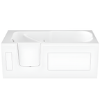 HD Series 60 In. Left Drain Step-In Walk-In Soaking Bath Tub with Low Entry Threshold in White