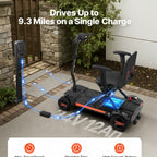 VEVOR 4-Wheel Electric Mobility Scooter Auto Folding Scooter with Remote Control