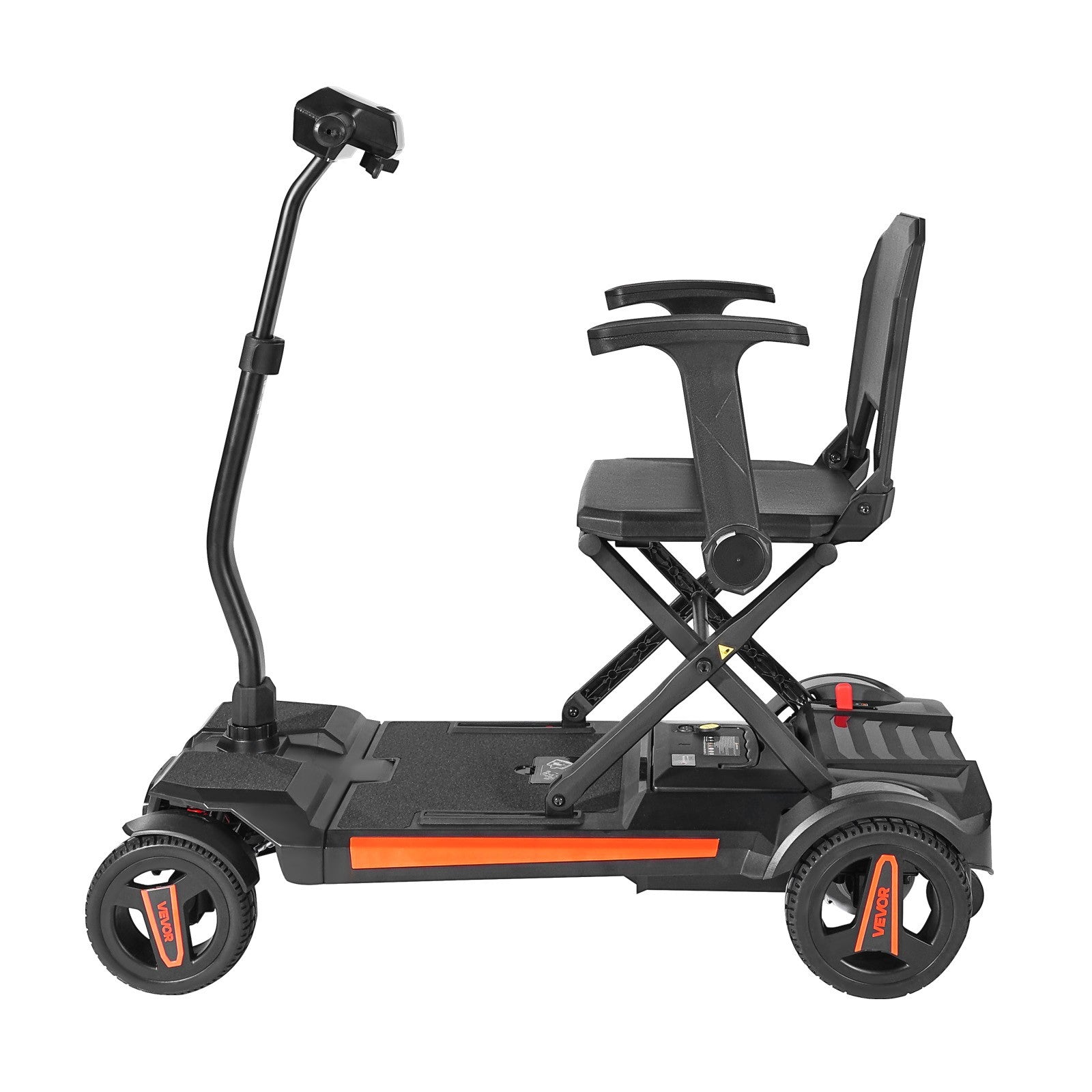 VEVOR 4-Wheel Electric Mobility Scooter Auto Folding Scooter with Remote Control