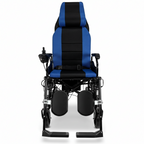 2021 Reclining Ultra Lightweight 18 Inch Wide Seat, Foldable Motorized Electric Power Wheelchair Travel Safe Heavy-Duty Wheelchair (18 Inch Seat Width) (Blue)